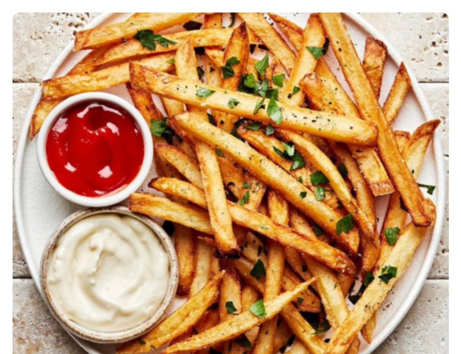 Coated french fries