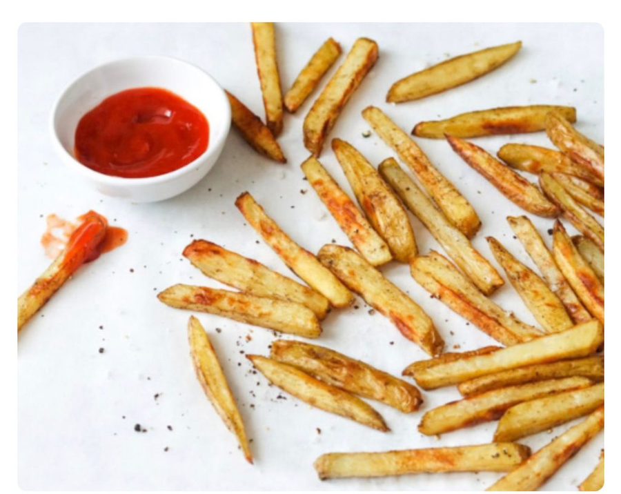 Crinkle cut french fries